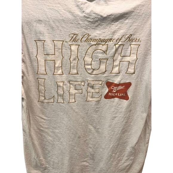 Miller High Life Unisex Short Sleeve T-Shirt Size Medium - Picture 3 of 4